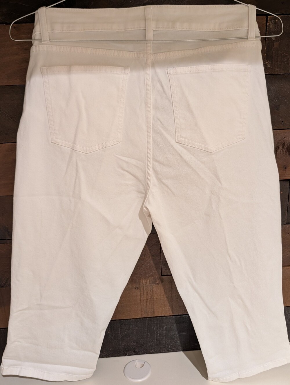 Chaps White Women's Capri Jeans - Classic Stretch Capri Size 10 - Picture 5 of 13